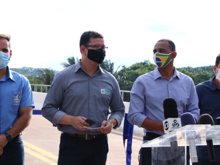 Jhony Paixão participa da inauguração das obras da ponte sobre o rio Urupá