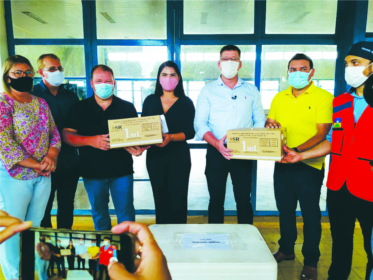 Deputado Dr. Neidson acompanha entrega das primeiras doses da CoronaVac em Guajará-Mirim