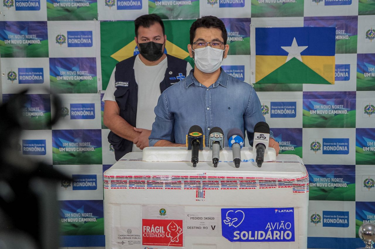 Rondônia recebe mais de 50 mil doses de vacinas contra Covid neste sábado (14)