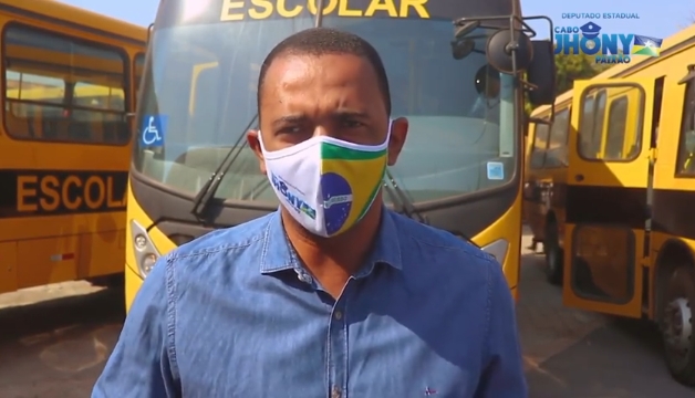 Unidades de ensino recebem ônibus escolar por indicação do deputado Cabo Jhony