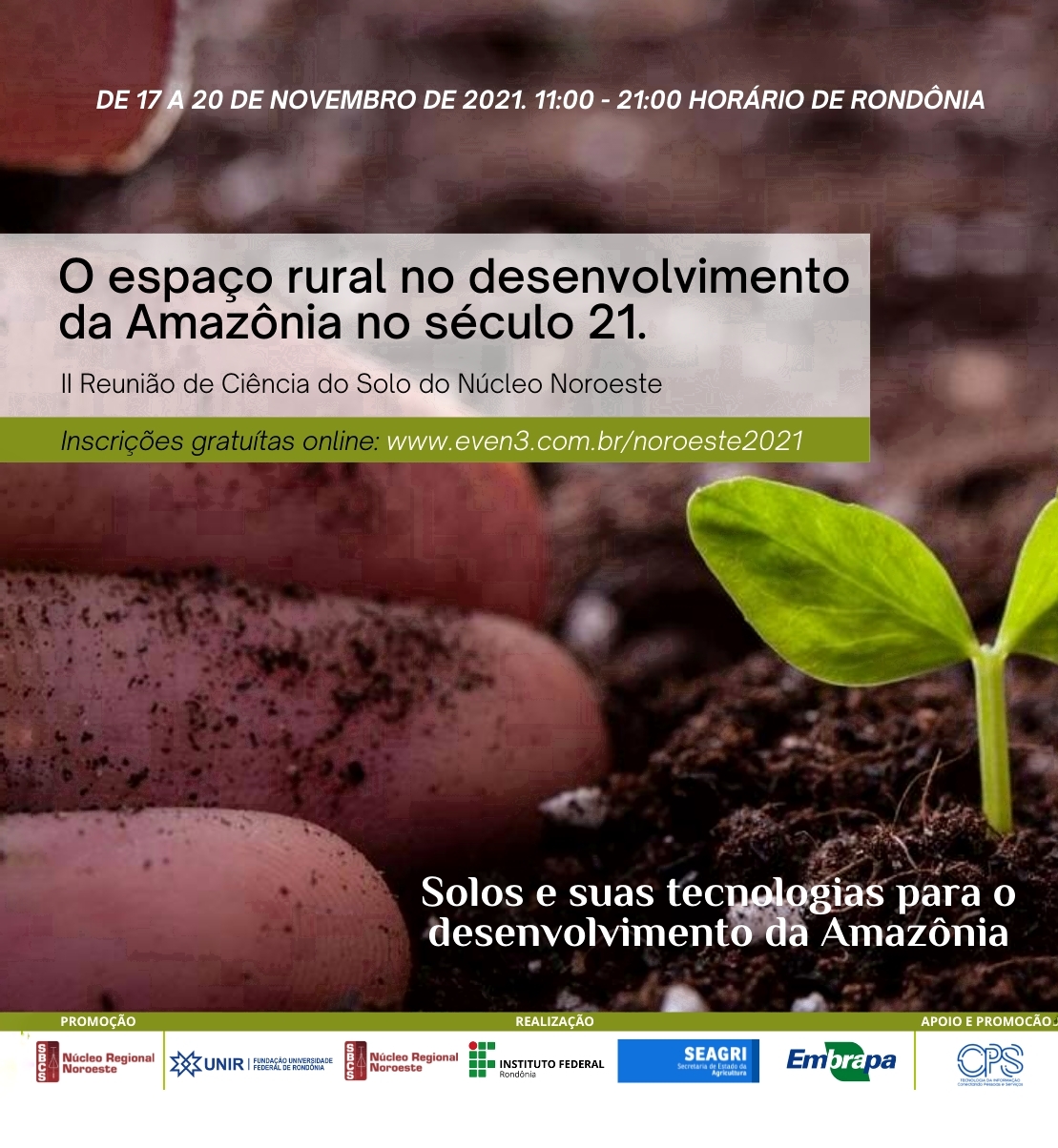 Inscrições abertas para evento sobre o espaço rural no desenvolvimento da Amazônia no século 21