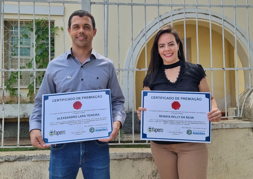 Pesquisador e jornalista da Embrapa Rondônia recebem prêmio Fapero de Ciência, Tecnologia e Inovação
