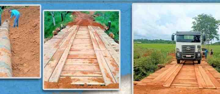 Ariquemes: Secretaria de Obras recupera pontes e bueiros na área rural