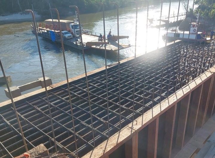 Alto Paraíso: Obras da ponte sobre o rio Jamari seguem em ritmo acelerado