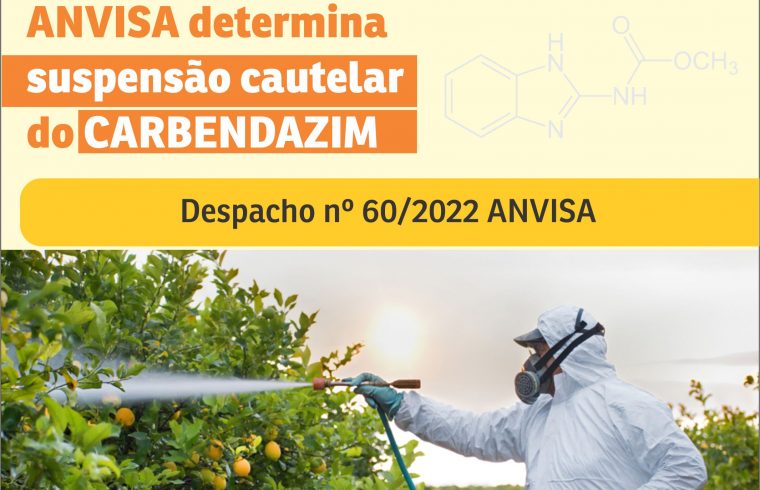Idaron alerta sobre a suspensão da comercialização de agrotóxicos a base de Carbendazim no Brasil