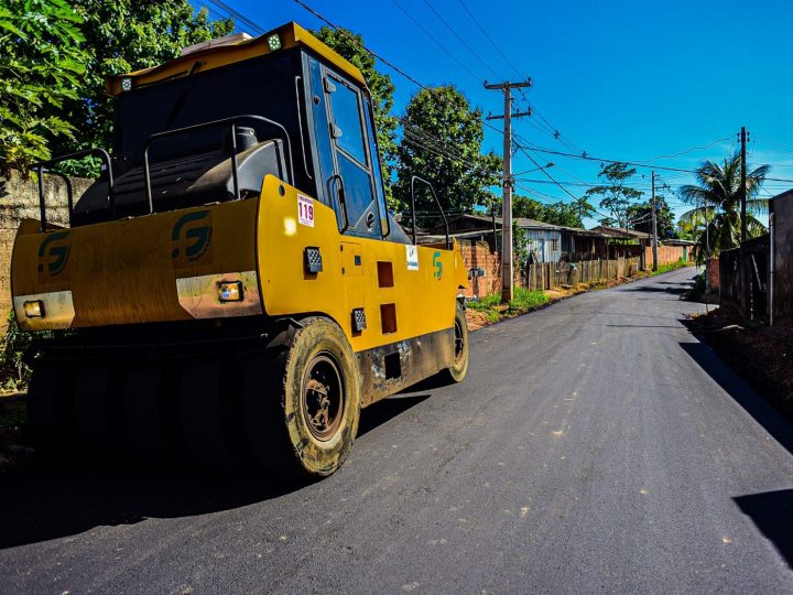 Ji-Paraná: Ruas do São Bernardo recebem pavimentação
