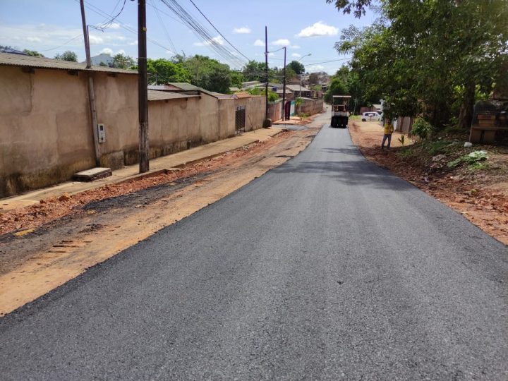 Porto Velho: Trechos do bairro Vila da Eletronorte recebem pavimentação
