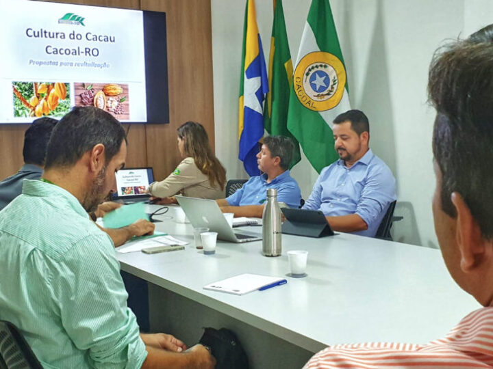Cacoal: Governo e parceiros discutem plano de ação em reunião para a retomada da lavoura cacaueira