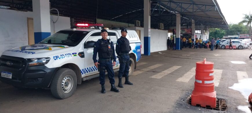 Porto Velho: Policiamento e videomonitoramento reforçam a segurança na área do Terminal Rodoviário Provisório