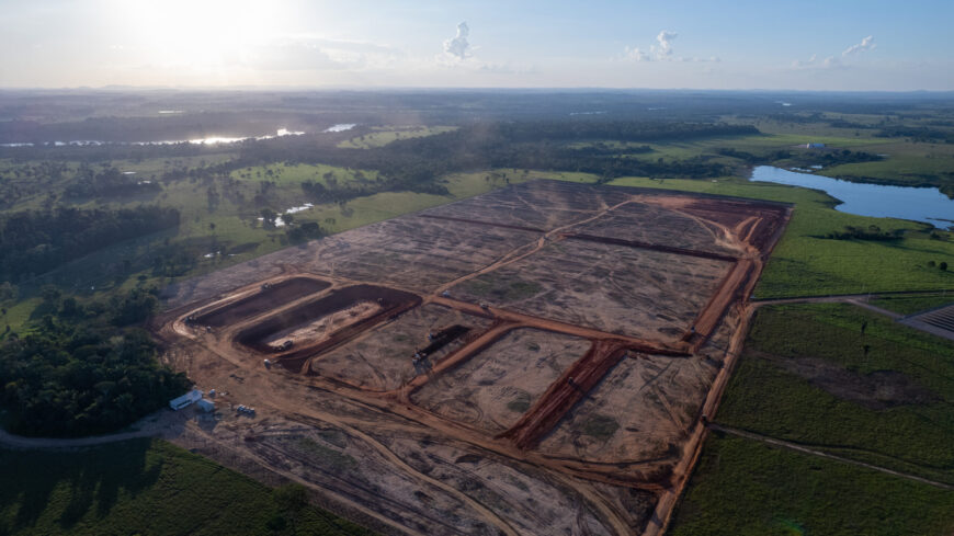 Ji-Paraná: Construção das lagoas de tratamento de esgoto avança no município 