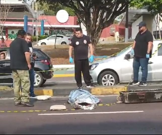 Carro em alta velocidade atropela e mata idoso de 76 anos na avenida Djalma batista, zona centro-sul de Manaus
