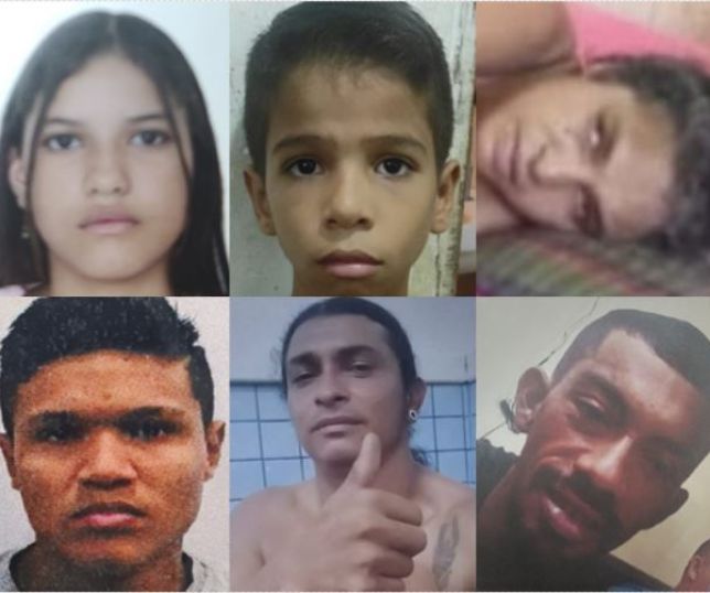 Polícia Civil do Amazonas divulga as imagens de seis pessoas que estão desaparecidas