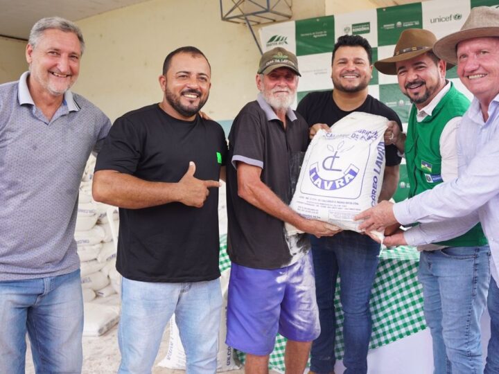 Marcelo Cruz investe na agricultura familiar com 30 toneladas de calcário para Cujubim