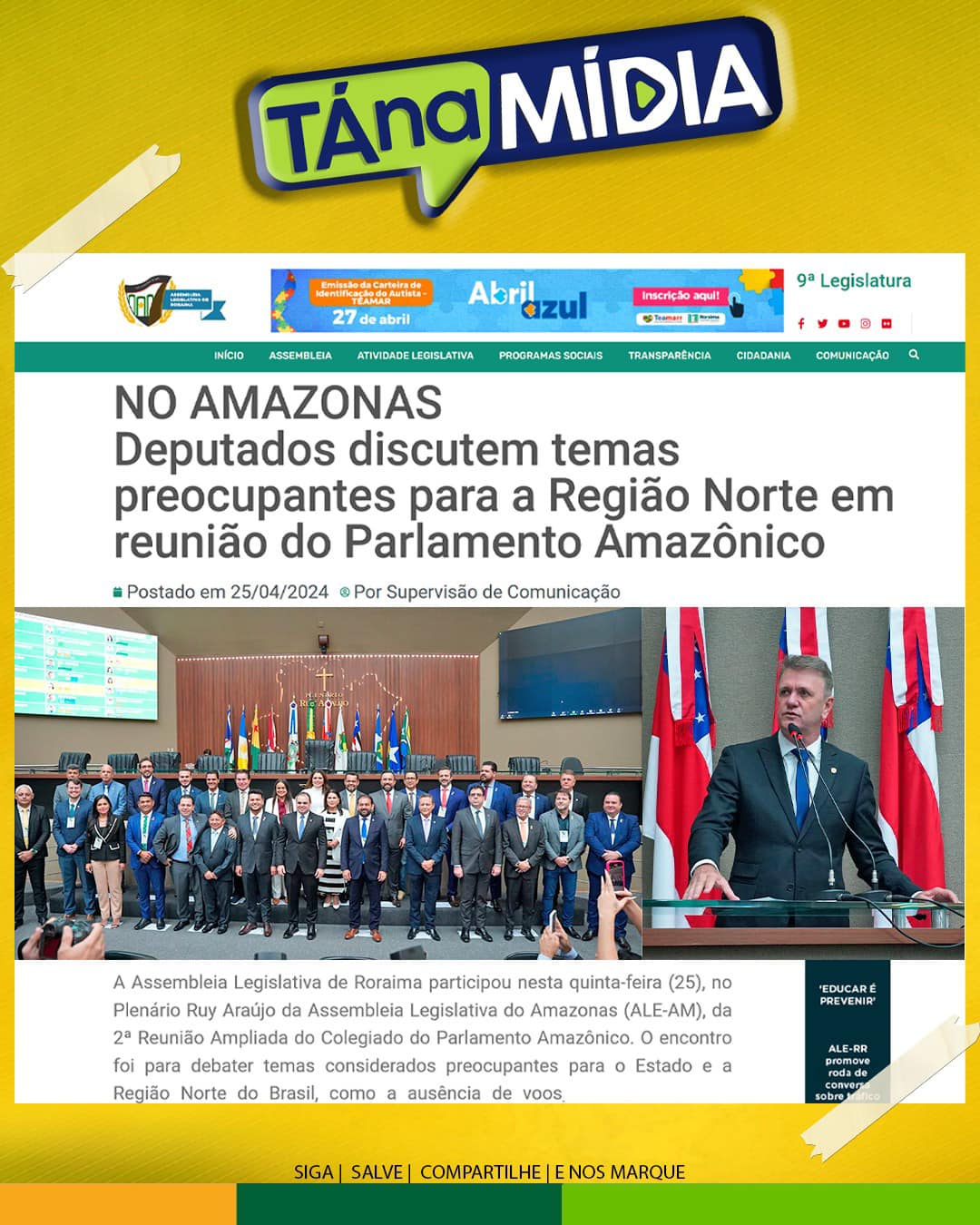 Deputado Luizinho participa de reunião do Parlamento Amazônico